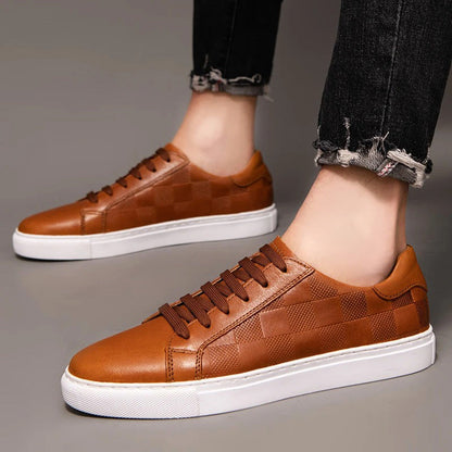 Premium Leather Running Shoes