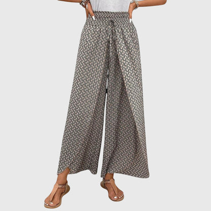 Comfortable Elastic Waist Wide Leg Pants