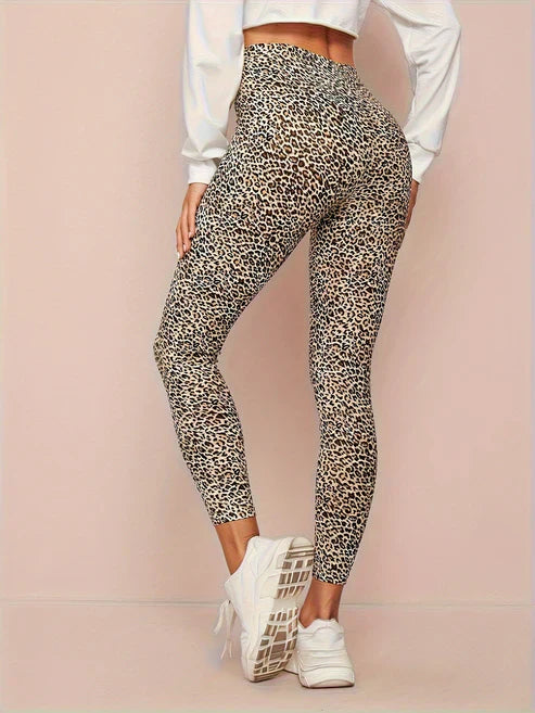 Women's High-Waist Leopard Leggings