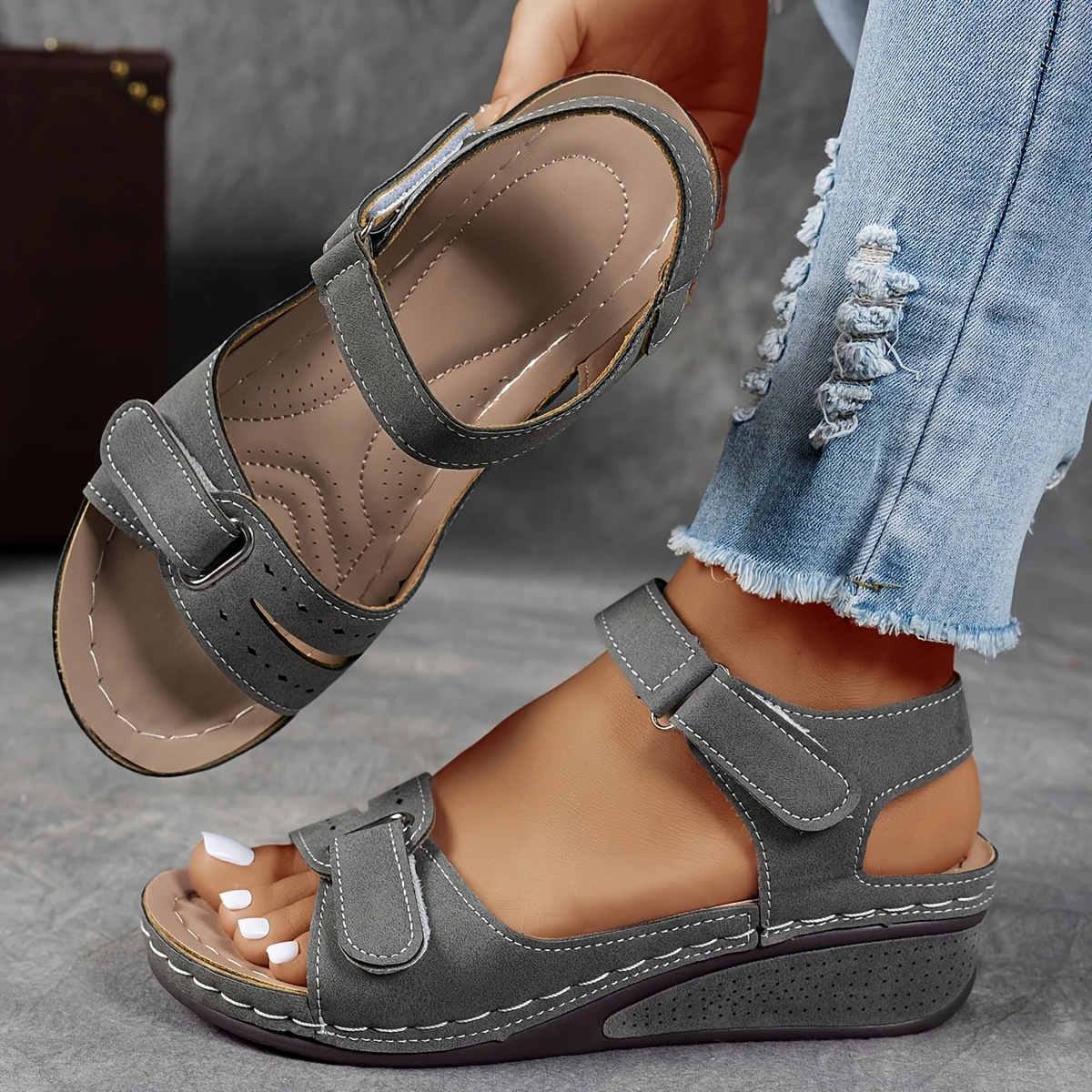 Rae Women's Wedge Sandals Cushioned Platform