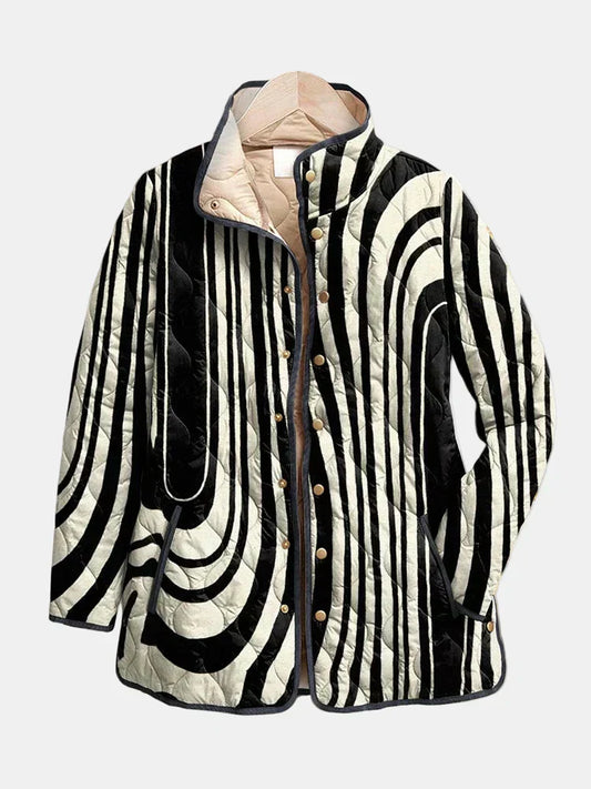 Women's Long Sleeve Button Front Jacket - VibreMode