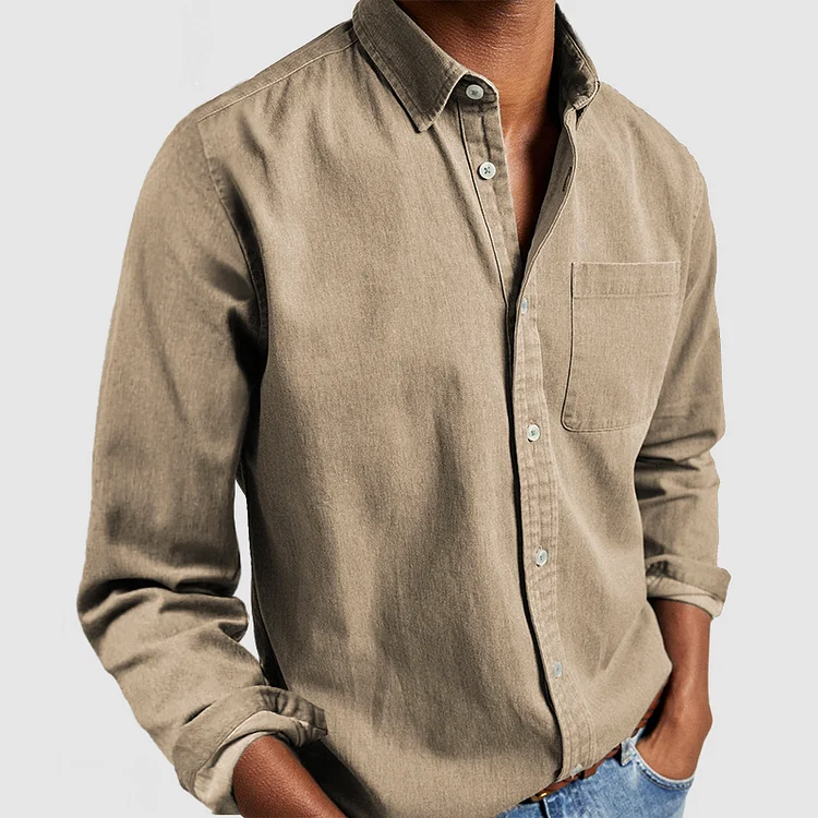 Men's Casual Button Shirt Breathable