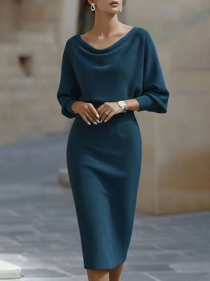 Chic Flowy Knee Length Dress