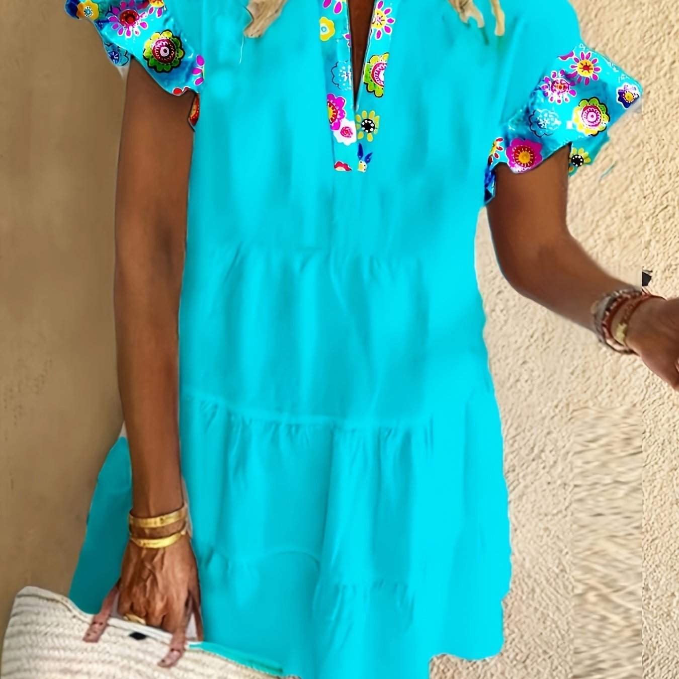 Elegant Ladies Flowy Party Dress - VibreMode