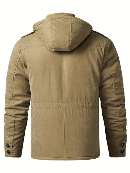 Men's Thick Padded Winter Jacket Outdoor