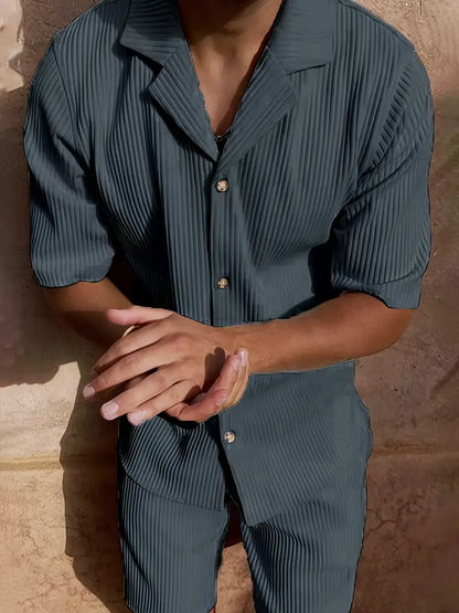 Linen Casual Summer Pants Set