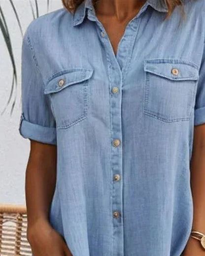 Slim Fit Blue Jeans Style Dress