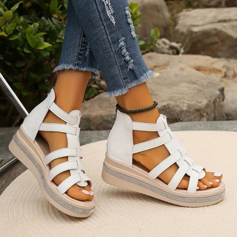 Elevated Women's Cushioned Gladiator Sandals