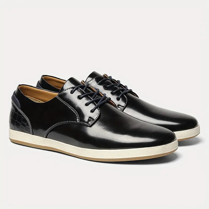 Premium Leather Low Top Shoes