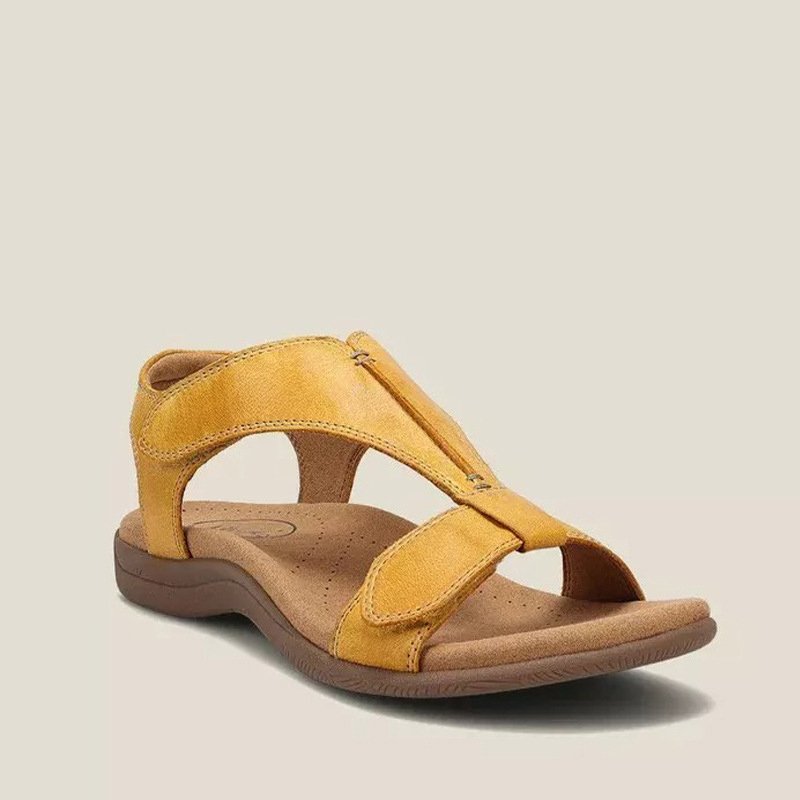 Women's Orthopedic Sandals Cushioned Adjustable Brown