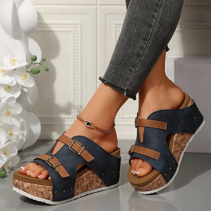 Comfortable Women's High Wedge Orthopedic Sandals