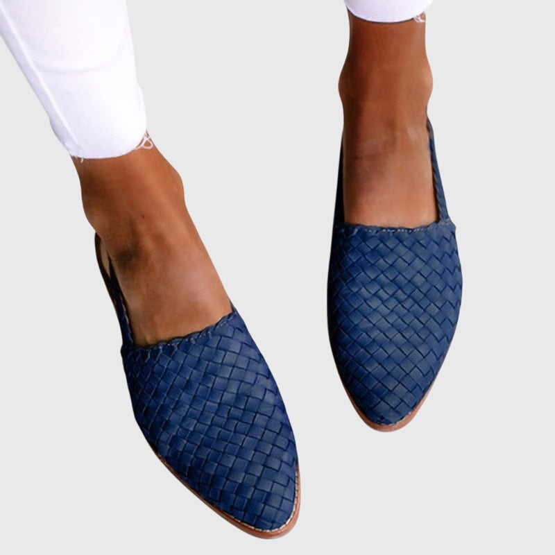 Comfortable Womens Canvas Slip On Flats Shoes
