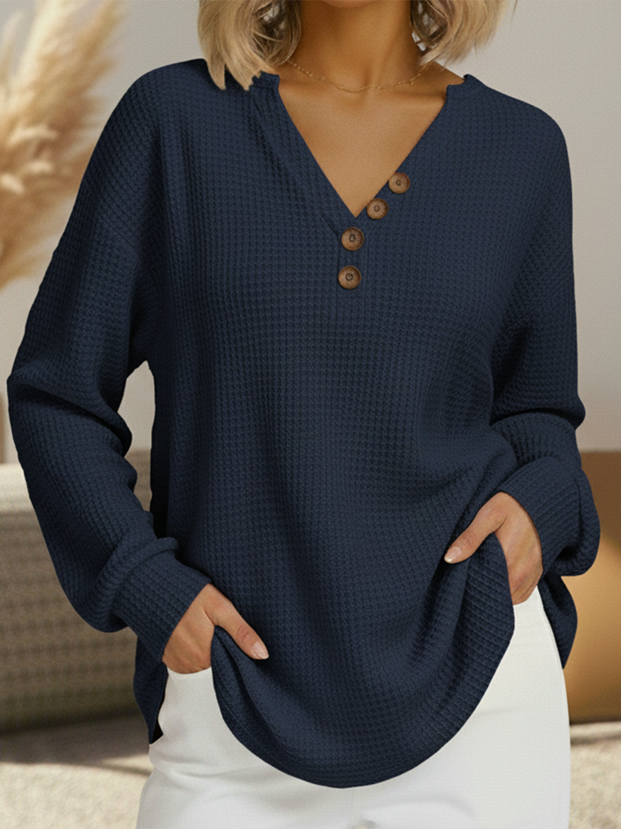Cozy Crew Neck Long Sleeve Sweater
