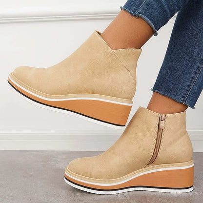 Women's Ankle Boots Side Zipper Style