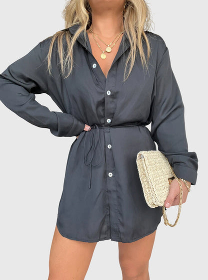 Ladies Classic Front Button Dress Shirt