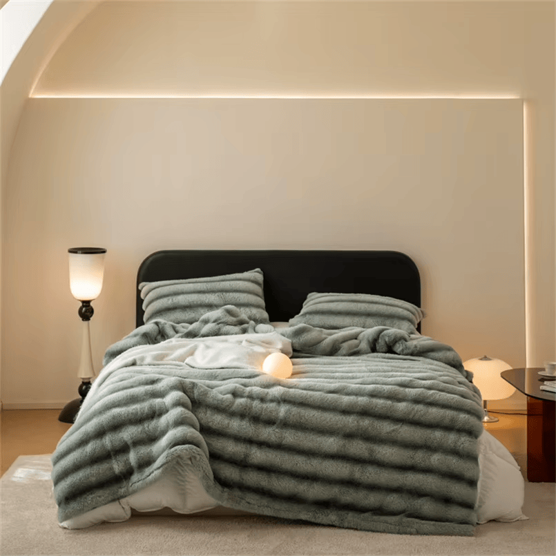 Liora Faux Fur Throw Blanket