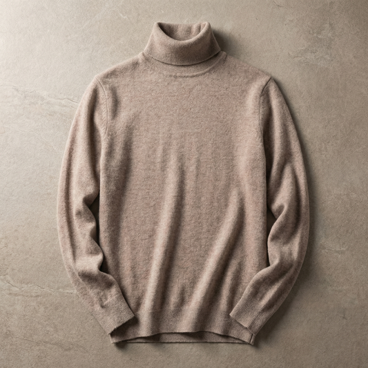 Women's Cashmere Turtleneck Sweater - VibreMode