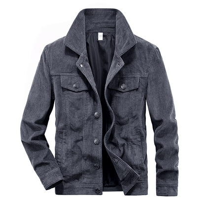 Corduroy Button Up Jacket - VibreMode