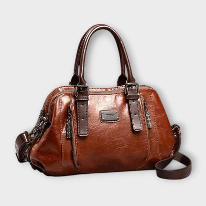 Women's Classic Leather Handbag - VibreMode