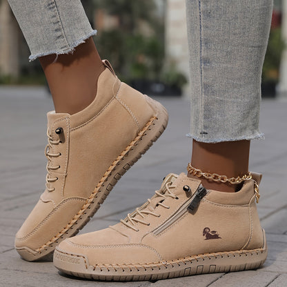 Ladies Comfortable Spring Lace Up Walking Shoes
