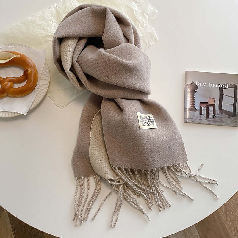 Women's Reversible Soft Silk Scarf