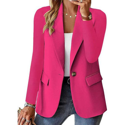Classic One Button Ladies Jacket