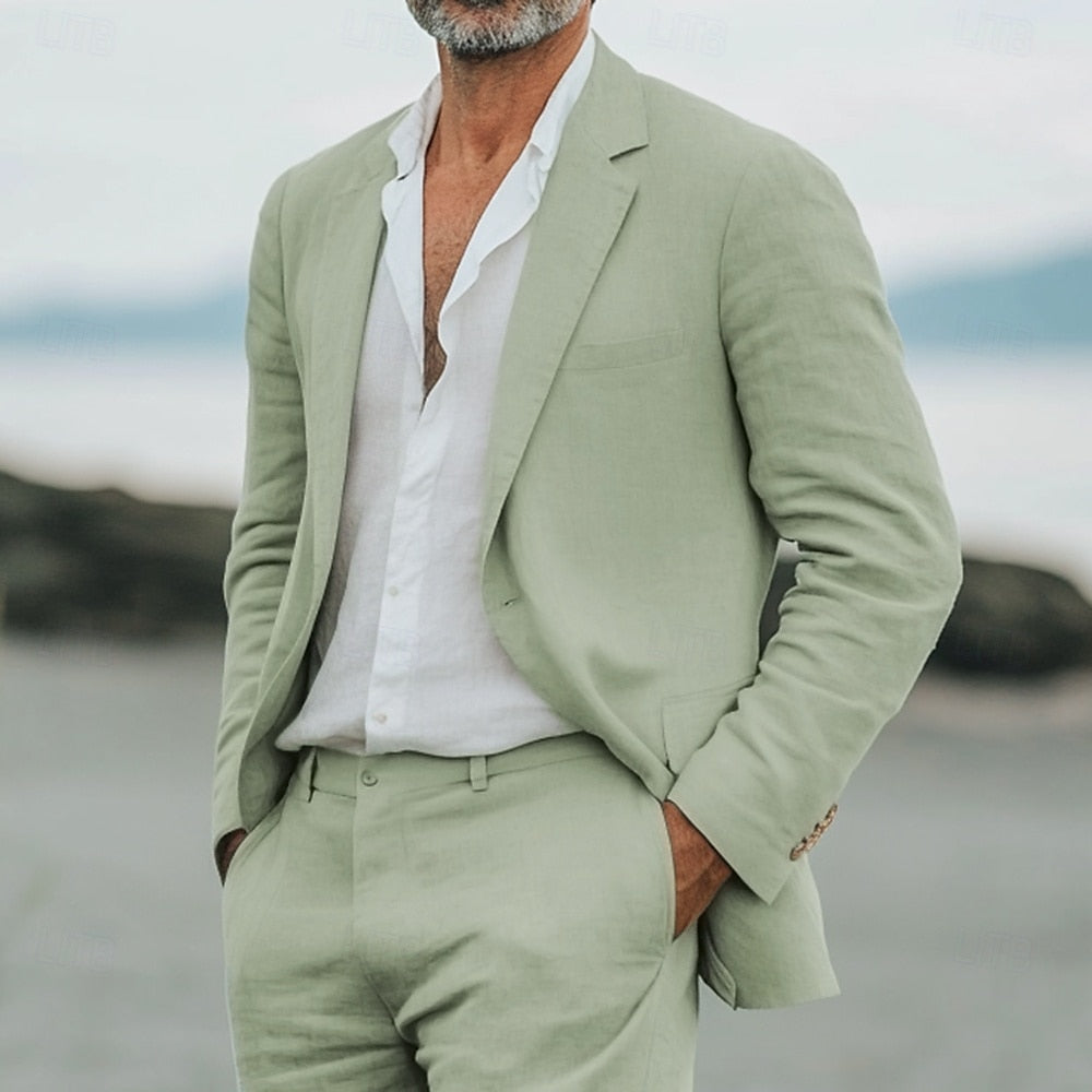 Linen Two Piece Suit - VibreMode