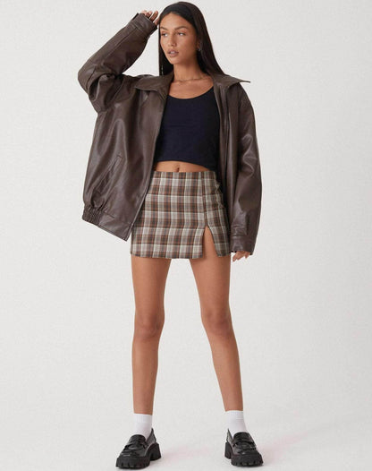Women's Faux Leather Jacket Oversized Comfortable Black