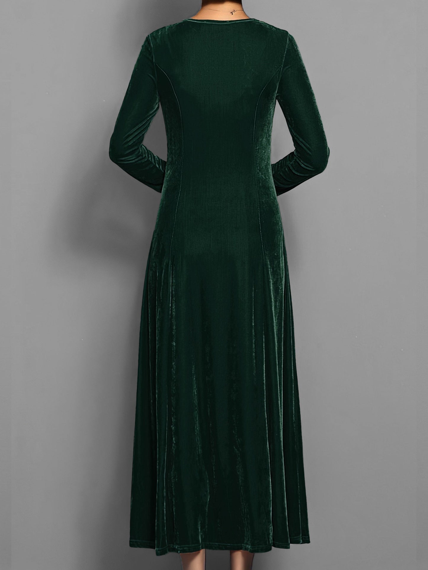 Elegant Ladies Formal V Neck Party Dress