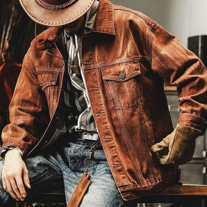 Men's Classic Denim Jacket Modern Comfort Style