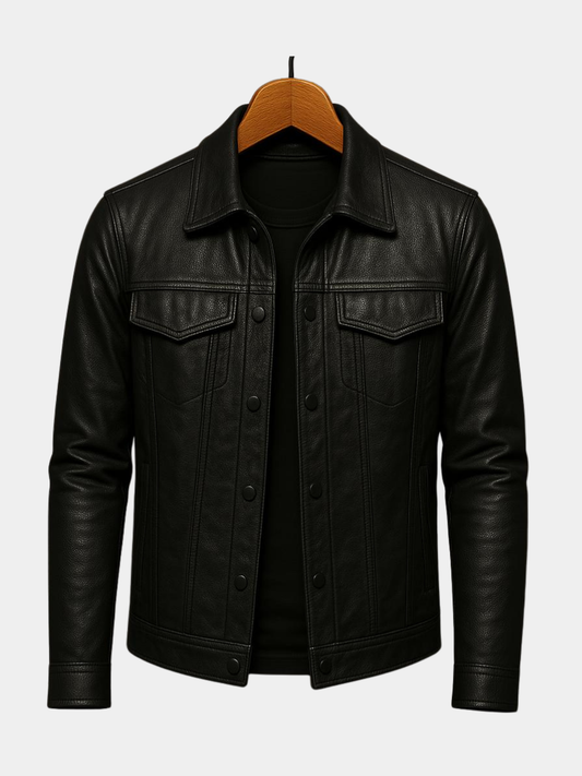 Men's Stand Collar Jacket Snap Front Cotton Tan - VibreMode