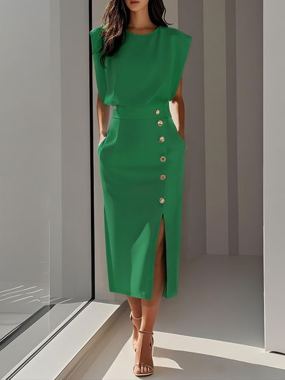 Women's Midi Dress Charm Effortless Aspen