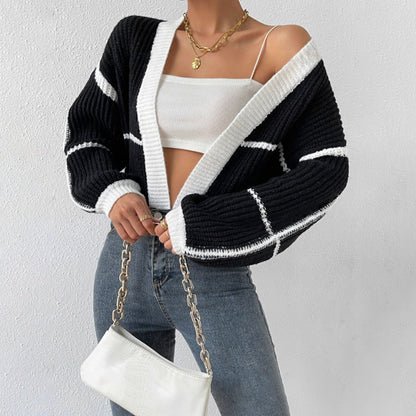 Image of Adeline | Women's Cropped Open-Front Cardigan