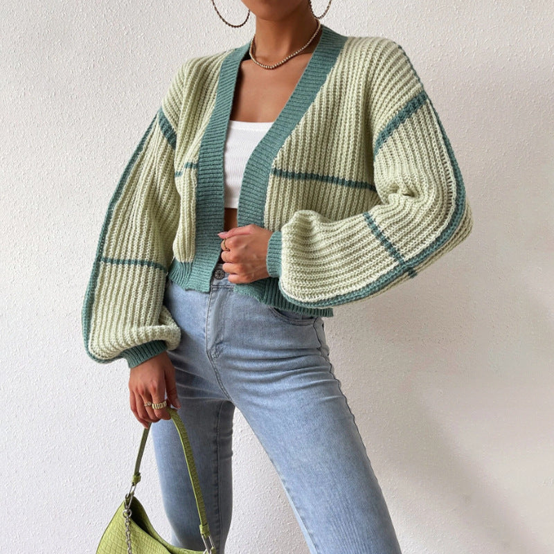 Women's Open Front Cardigan Cropped - VibreMode