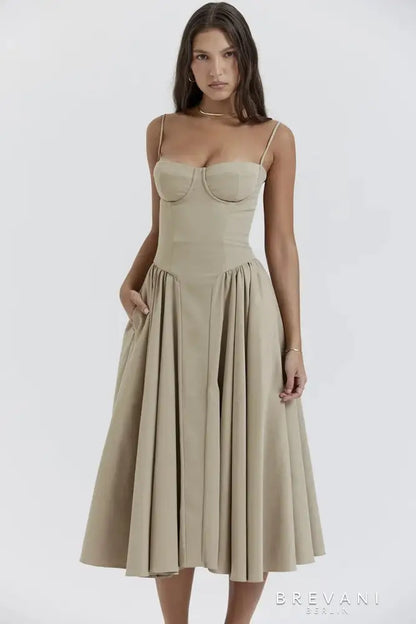 Fashionable Waist Cinch Dress
