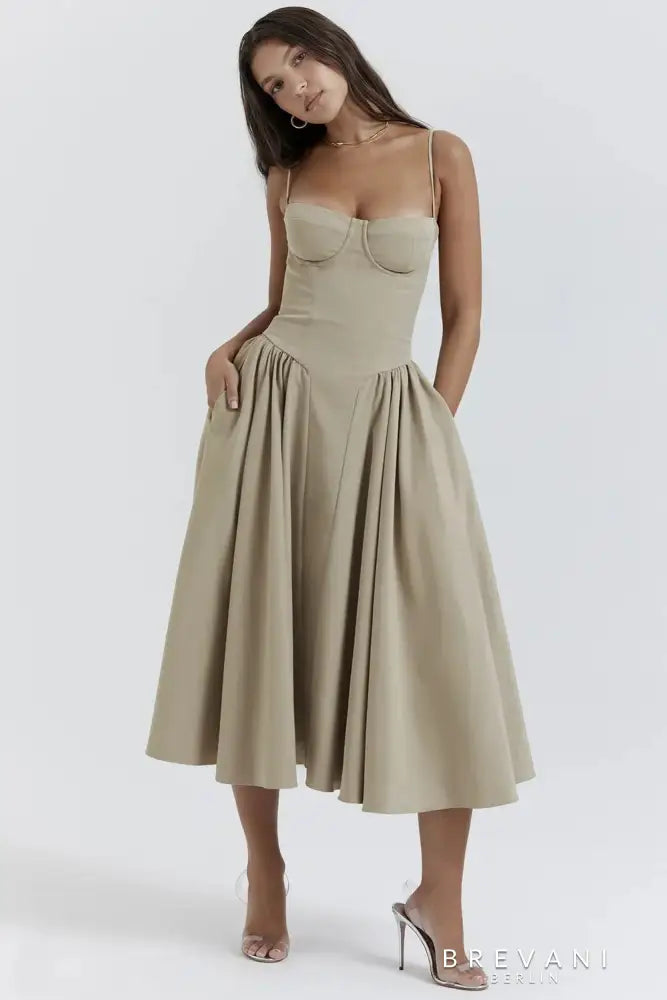 Fashionable Waist Cinch Dress