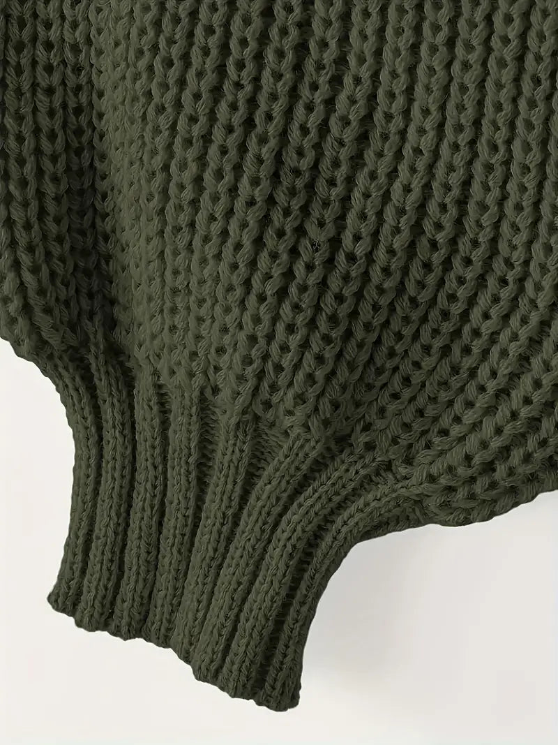 Fashionable Women's Cropped Sweater