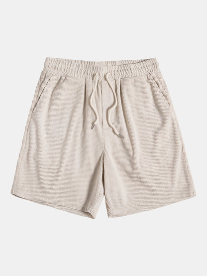 Image of Aiden | Men's Button-Down Short Sleeve Shirt and Drawstring Shorts Set