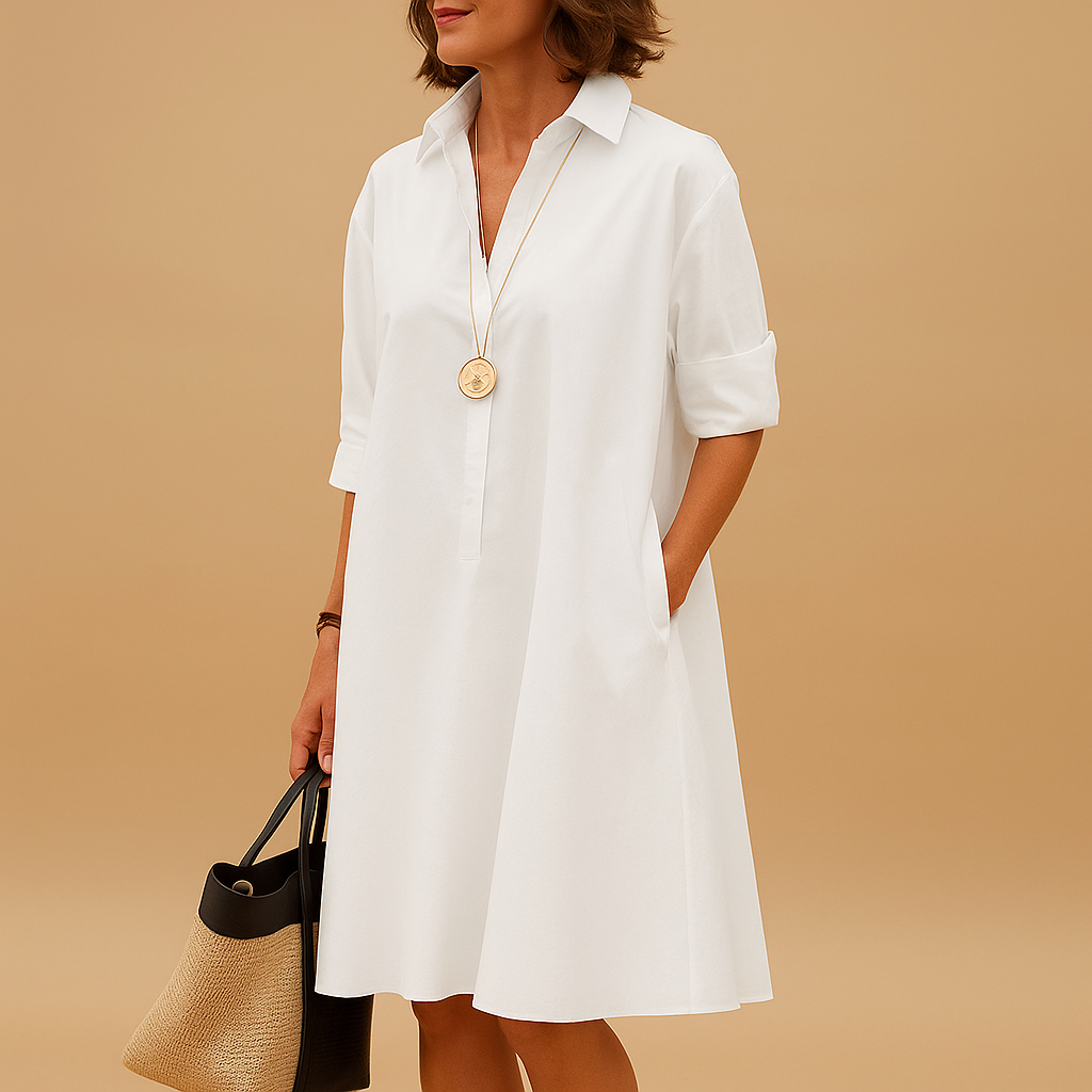 Women’s airy spring dress with lightweight fabric and flattering feminine fit, perfect for sunny days, office wear, casual outings, and special occasions.