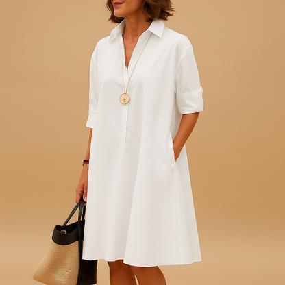 Women’s airy spring dress with lightweight fabric and flattering feminine fit, perfect for sunny days, office wear, casual outings, and special occasions.