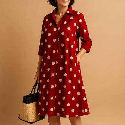 Women’s airy spring dress with lightweight fabric and flattering feminine fit, perfect for sunny days, office wear, casual outings, and special occasions.