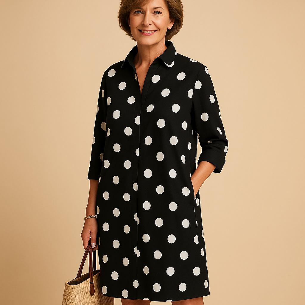 Women’s airy spring dress with lightweight fabric and flattering feminine fit, perfect for sunny days, office wear, casual outings, and special occasions.