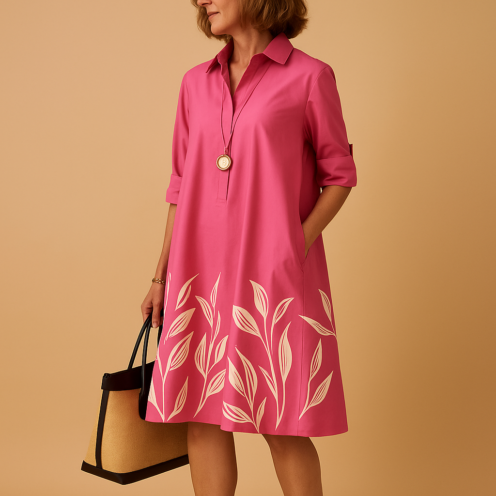 Women’s airy spring dress with lightweight fabric and flattering feminine fit, perfect for sunny days, office wear, casual outings, and special occasions.