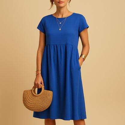 Airy summer dress for women with lightweight breathable design and feminine fit, ideal for casual outings, holidays, and stylish spring or summer occasions.