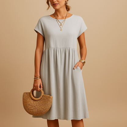 Airy summer dress for women with lightweight breathable design and feminine fit, ideal for casual outings, holidays, and stylish spring or summer occasions.