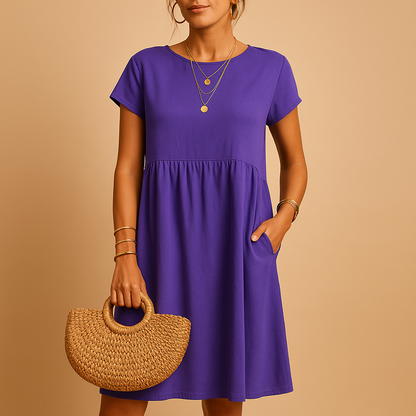 Airy summer dress for women with lightweight breathable design and feminine fit, ideal for casual outings, holidays, and stylish spring or summer occasions.