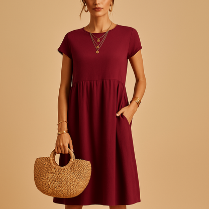 Airy summer dress for women with lightweight breathable design and feminine fit, ideal for casual outings, holidays, and stylish spring or summer occasions.