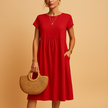 Airy summer dress for women with lightweight breathable design and feminine fit, ideal for casual outings, holidays, and stylish spring or summer occasions.