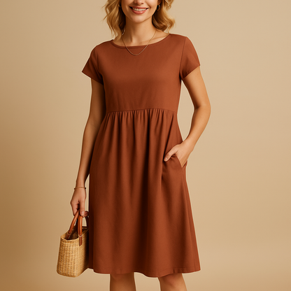 Airy summer dress for women with lightweight breathable design and feminine fit, ideal for casual outings, holidays, and stylish spring or summer occasions.