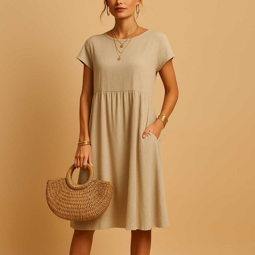 Airy summer dress for women with lightweight breathable design and feminine fit, ideal for casual outings, holidays, and stylish spring or summer occasions.